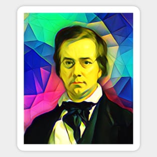 George Perkins Marsh Colourful Portrait | George Perkins Marsh Artwork 6 Sticker